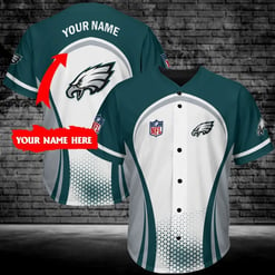 Philadelphia Eagles Personalized Baseball Jersey 387