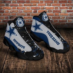 Dallas Cowboys Personalized AJD13 Sneakers 10