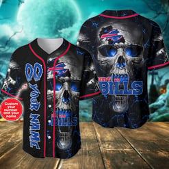 Buffalo Bills Personalized Baseball Jersey BG314