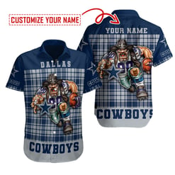 Dallas Cowboys Personalized Button Shirt BB451