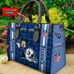 Tennessee Titans Personalized Leather Hand Bag BBLTHB534