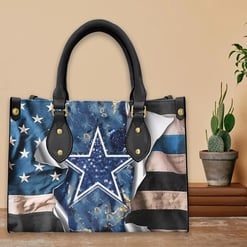 Dallas Cowboys Leather Hand Bag BBLTHB452