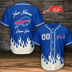 Buffalo Bills Personalized Baseball Jersey BG975