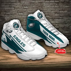 Philadelphia Eagles Personalized AJD13 Sneakers BG186