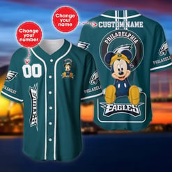 Philadelphia Eagles Baseball Jersey 549