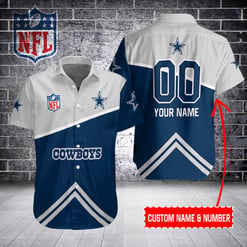 Dallas Cowboys Personalized Button Shirt BB350