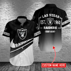 Las Vegas Raiders Personalized Button Shirt BB627