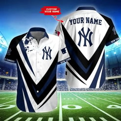 New York Yankees Personalized Button Shirt BB424