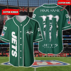 New York Jets Personalized Baseball Jersey BG177