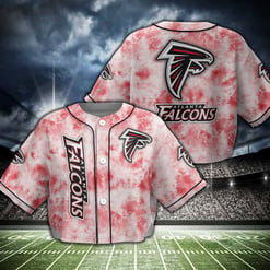 Atlanta Falcons Crop Top Baseball Jersey 24