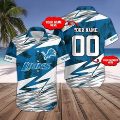 Detroit Lions Personalized Button Shirts BG134