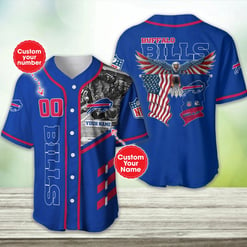 Buffalo Bills Personalized Baseball Jersey BG391