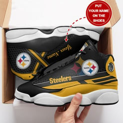 Pittsburgh Steelers Personalized AJD13 Sneakers 1096