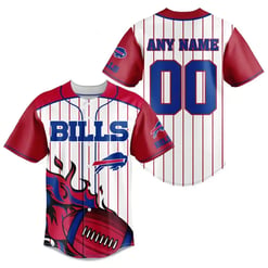 Buffalo Bills Personalized Baseball Jersey BG731