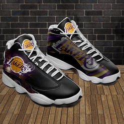 Los Angeles Lakers Personalized AJD13 Sneakers BG08