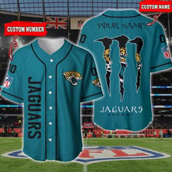 Jacksonville Jaguars Personalized Baseball Jersey BG184