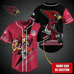 Arizona Cardinals Personalized Baseball Jersey BG468