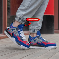 Buffalo Bills Personalized AJ4 Sneaker BG214