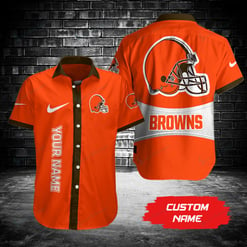 Cleveland Browns Personalized Button Shirt BG993