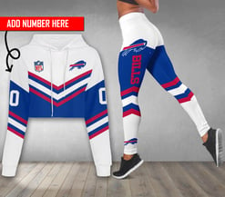 Buffalo Bills Personalized Combo Croptop Hoodie And Leggings AZCLG090+AZC2CHD090