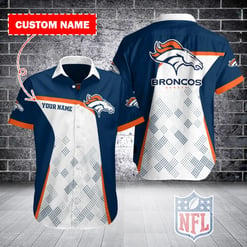 Denver Broncos Personalized Button Shirt BB343