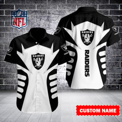 Las Vegas Raiders Personalized Button Shirt BB358