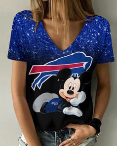 Buffalo Bills Summer V-neck Women T-shirt BG224