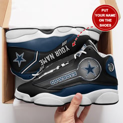 Dallas Cowboys Personalized AJD13 Sneakers 13