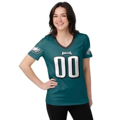 Philadelphia Eagles Personalized V-neck Women T-shirt BG735