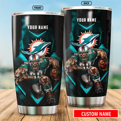 Miami Dolphins Personalized Tumbler BGTUM695