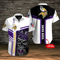 Minnesota Vikings Personalized Button Shirt BB581