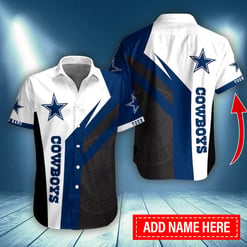 Dallas Cowboys Personalized Button Shirt BB1031