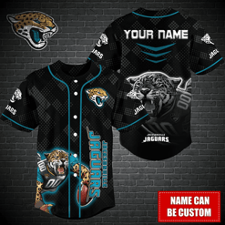 Jacksonville Jaguars Personalized Baseball Jersey BG362