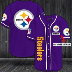 Pittsburgh Steelers Personalized Baseball Jersey Shirt 36-4