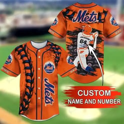 New York Mets Personalized Baseball Jersey BG04