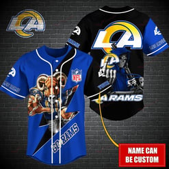 Los Angeles Rams Personalized Baseball Jersey BG482