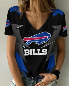 Buffalo Bills V-neck Women T-shirt BG708