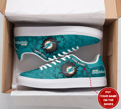 Miami Dolphins Personalized SS Custom Sneakers BG139