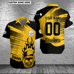 Pittsburgh Steelers Personalized Button Shirt BB1035