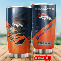 Denver Broncos Personalized Tumbler BGTUM686