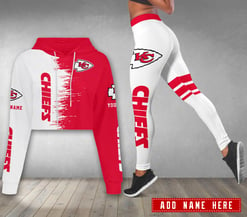 Kansas City Chiefs Personalized Combo Croptop Hoodie And Leggings AZCLG059+AZC2CHD059