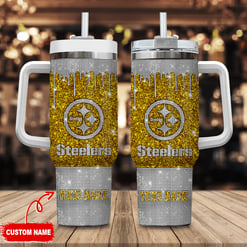 Pittsburgh Steelers Personalized Limited Edition Sport Fan Gift 40oz Tumbler AZC40OZT073