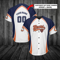 Chicago Bears Personalized Baseball Jersey 267