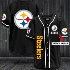 Pittsburgh Steelers Personalized Baseball Jersey Shirt 36