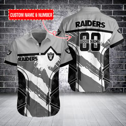 Las Vegas Raiders Personalized Button Shirt BB784