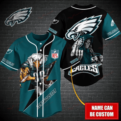 Philadelphia Eagles Personalized Baseball Jersey BG489