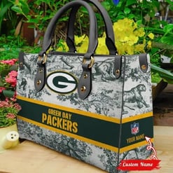 Green Bay Packers Personalized Leather Hand Bag BB325