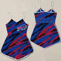 Buffalo Bills Romper Women Romper Jumpsuit 3D Printed S025