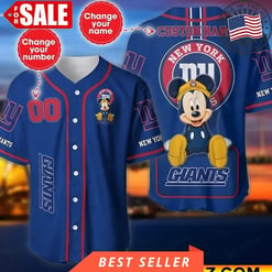 New York Giants Personalized Baseball Jersey BG816