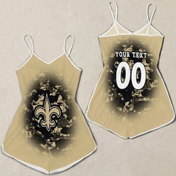 New Orleans Saints Women Romper Jumpsuit 3D Printed S049